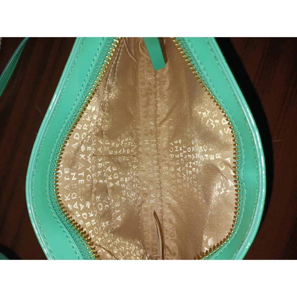 Kate Spade‎ Crossbody Small Purse, Green, Bow on Front, 9.5 x 5.5 x 2
